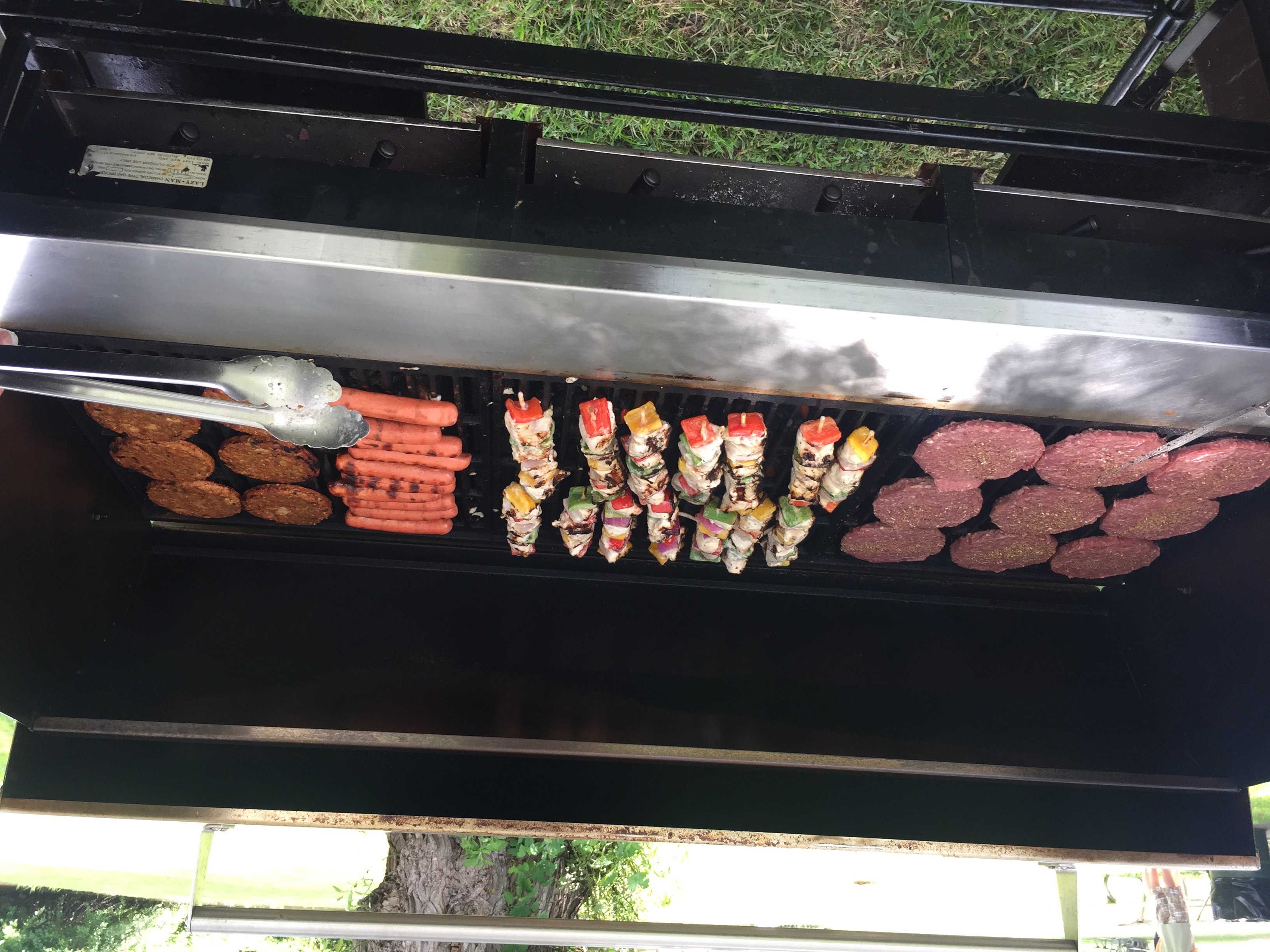BBQ style catering.  Burgers, kabobs, hot dogs & sausage.