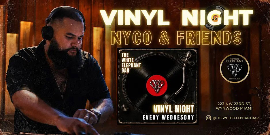 Vinyl Night Every Wednesday Wynwoo Miami