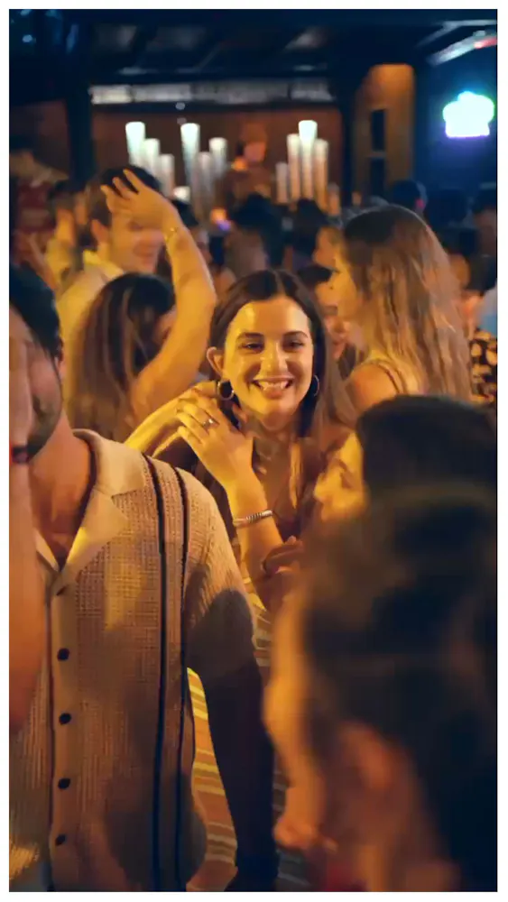 a group of people at a party
