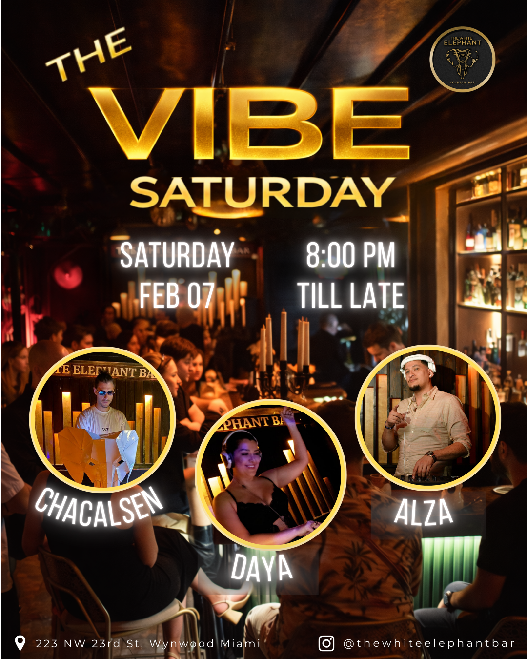 a store front at night