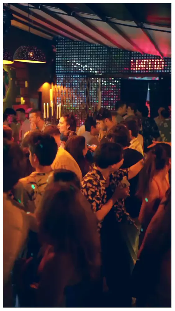 a group of people in a room