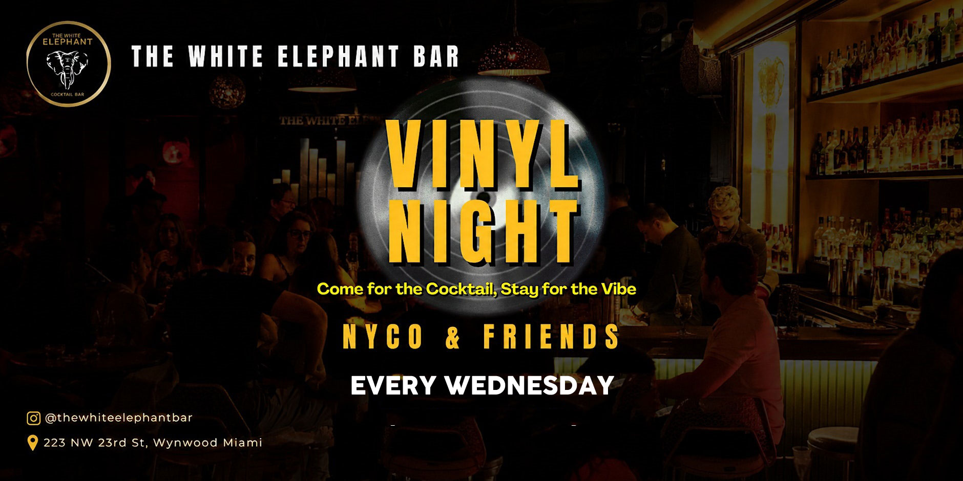 Vinyl Night Every Wednesday Wynwoo Miami