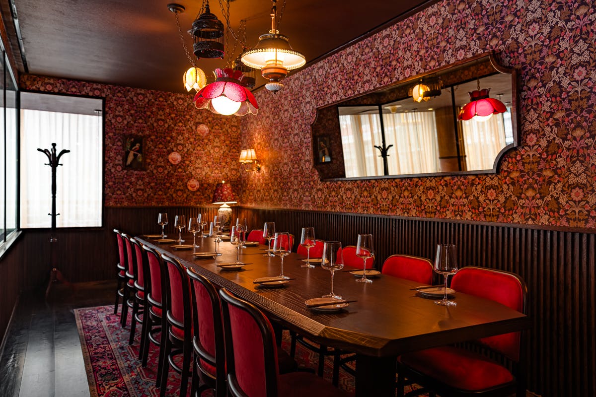 a dining room table
