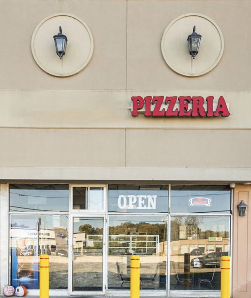 a store front at day