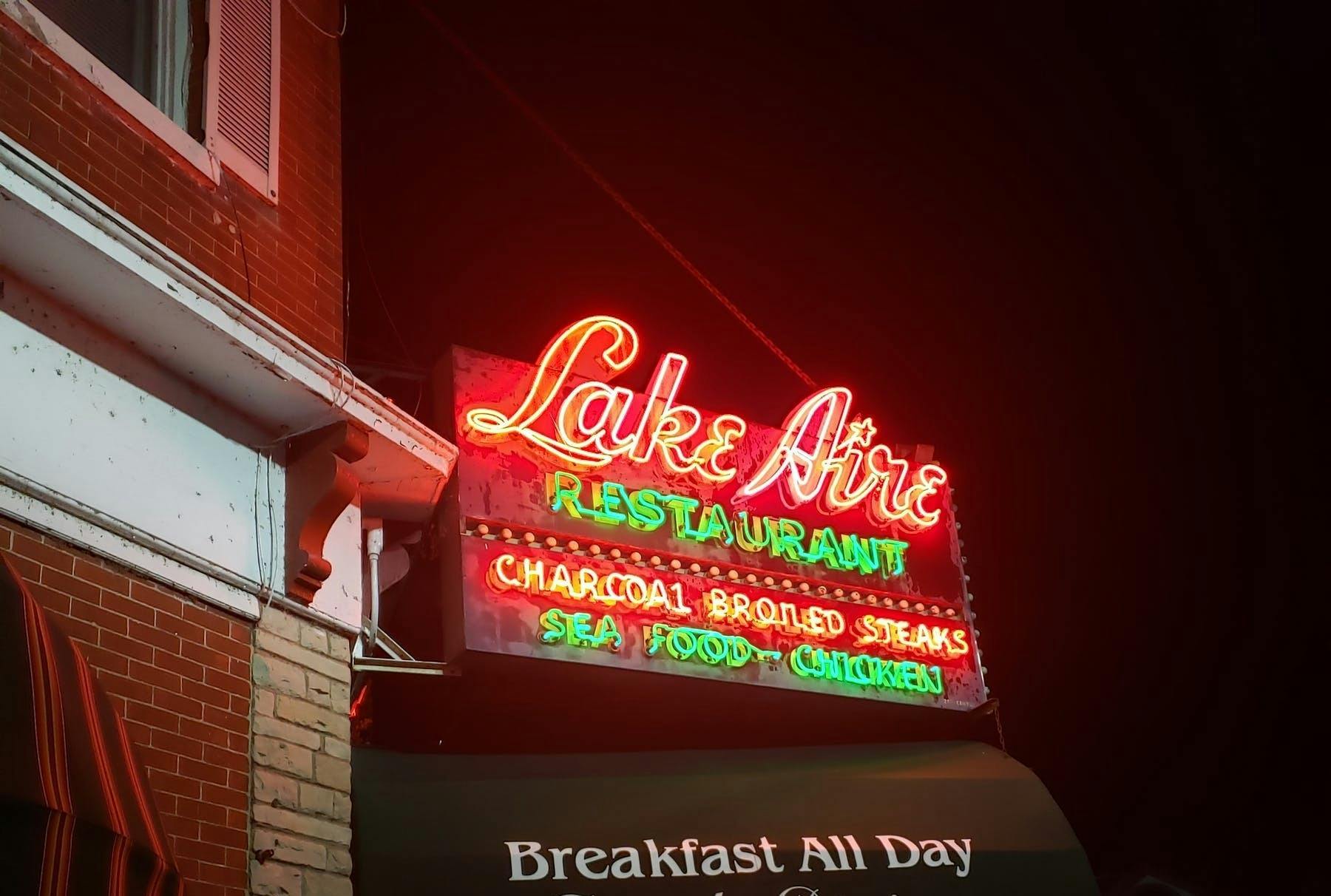 Menu Lakeaire Restaurant