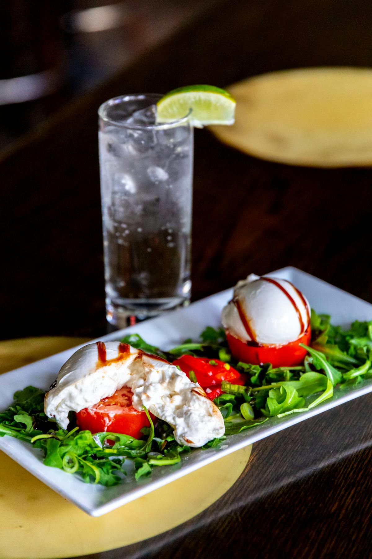 a plate of food on a table