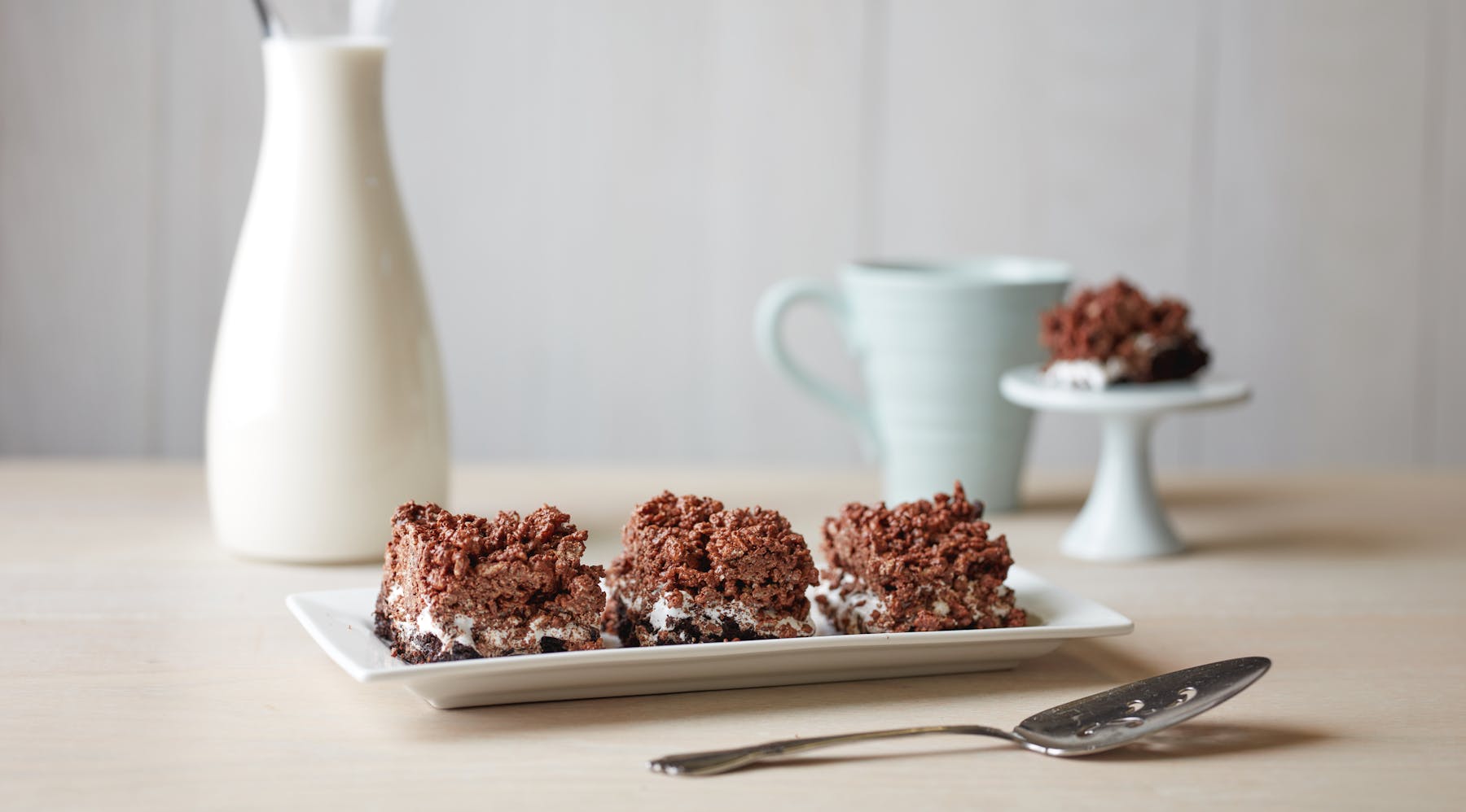 a piece of cake sitting on top of a table