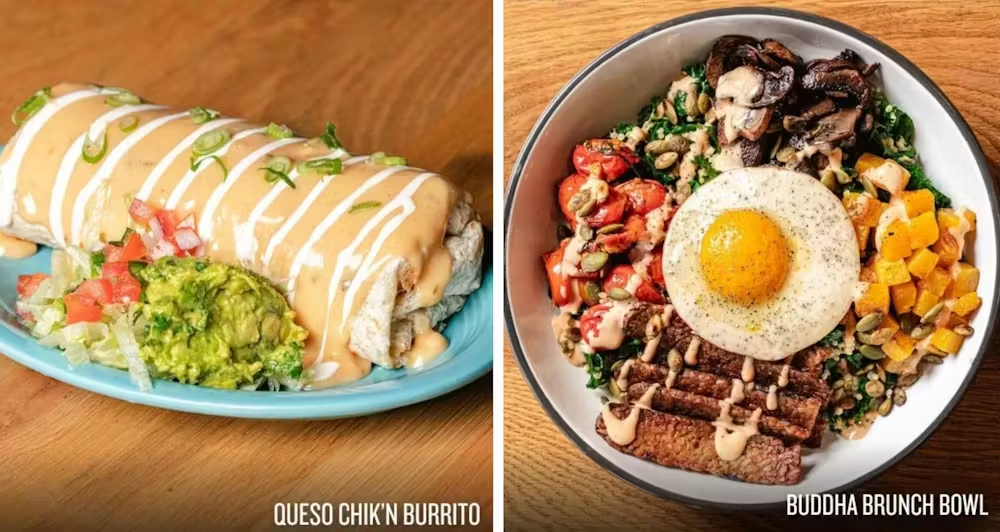 a plate of food on a table