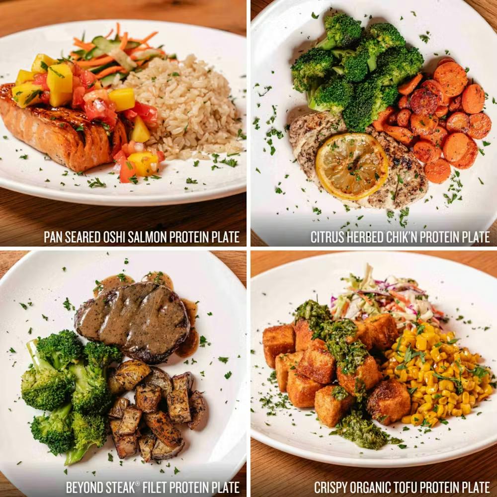 a plate of food on a table