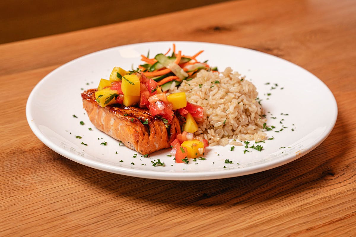 a plate of food on a table
