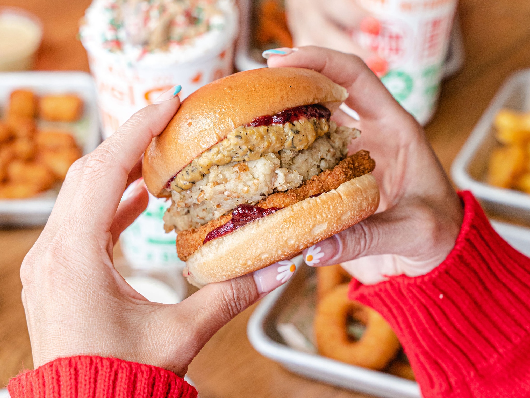 a plate of food on a table