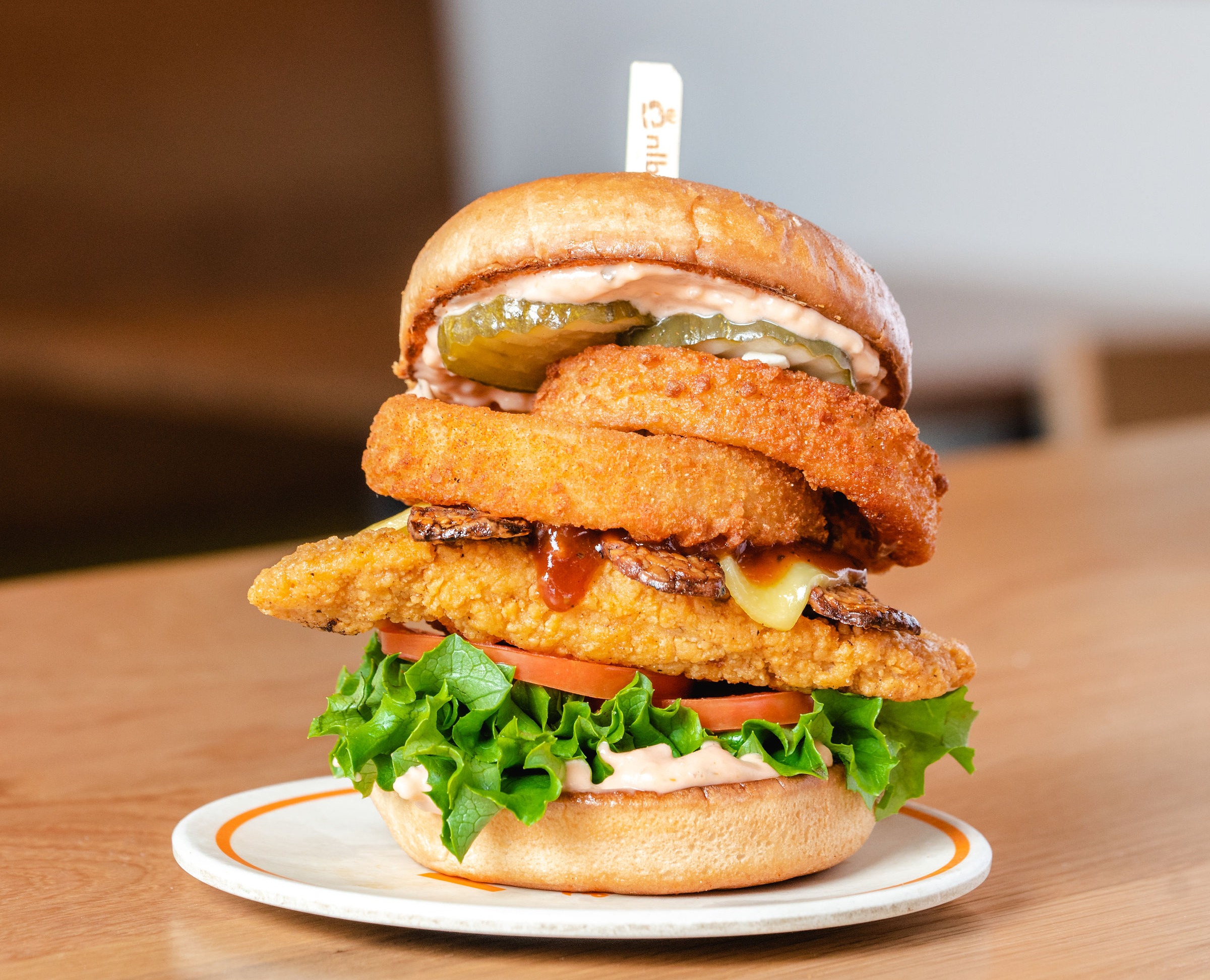 a sandwich sitting on top of a table