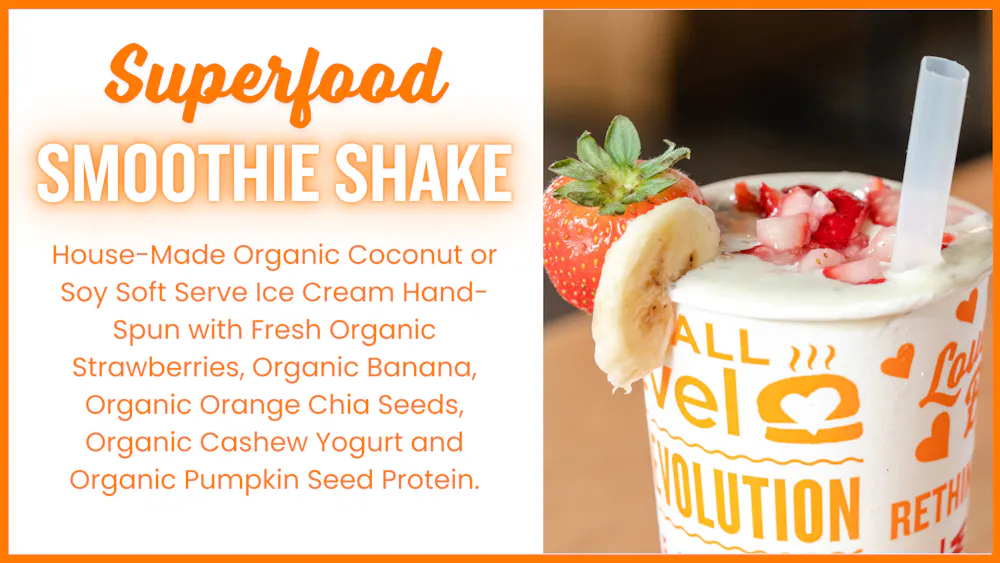 a milkshake on a table