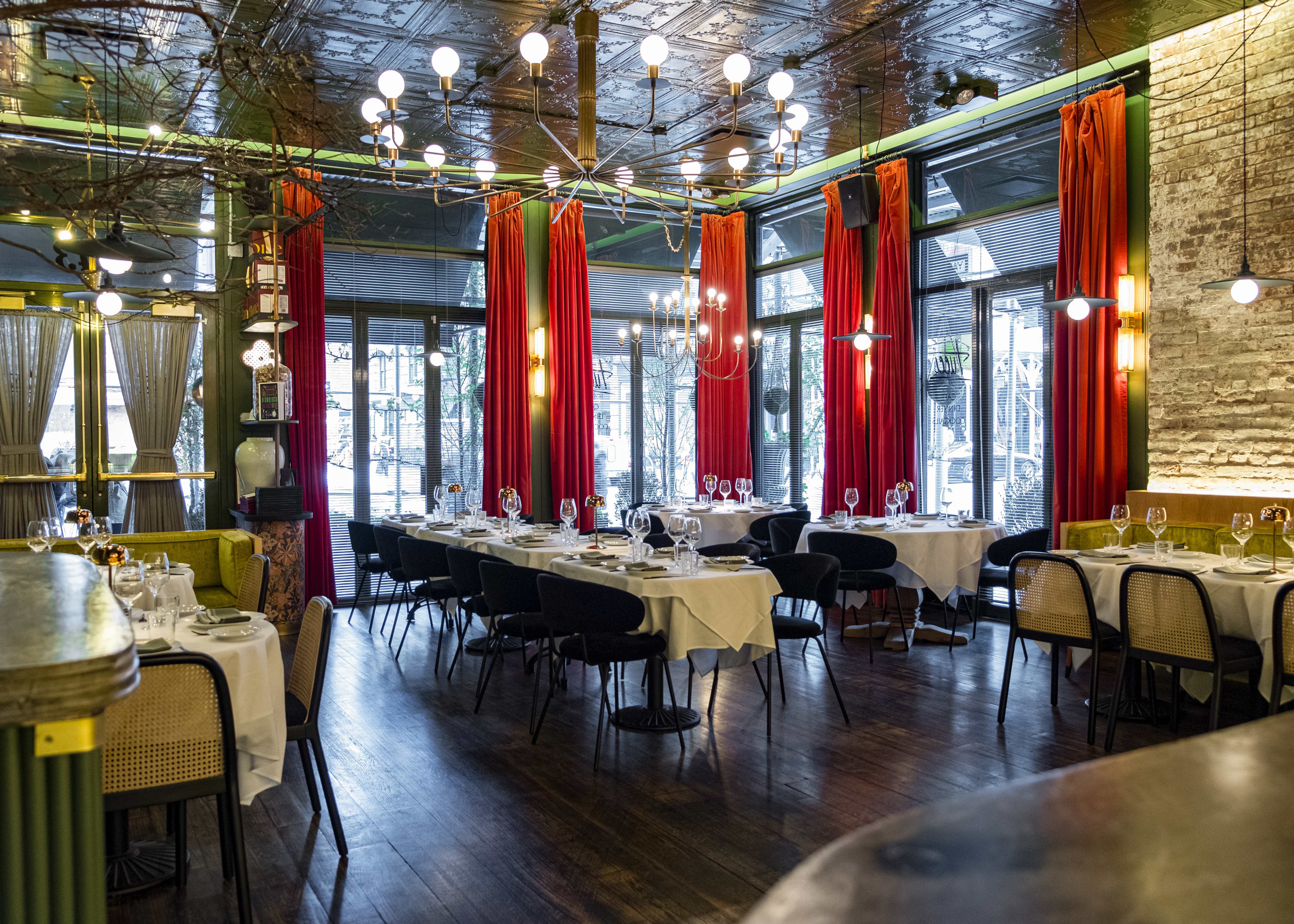Exterior of Tucci on Broadway and Bleecker Street in the NoHo Historic District of Manhattan