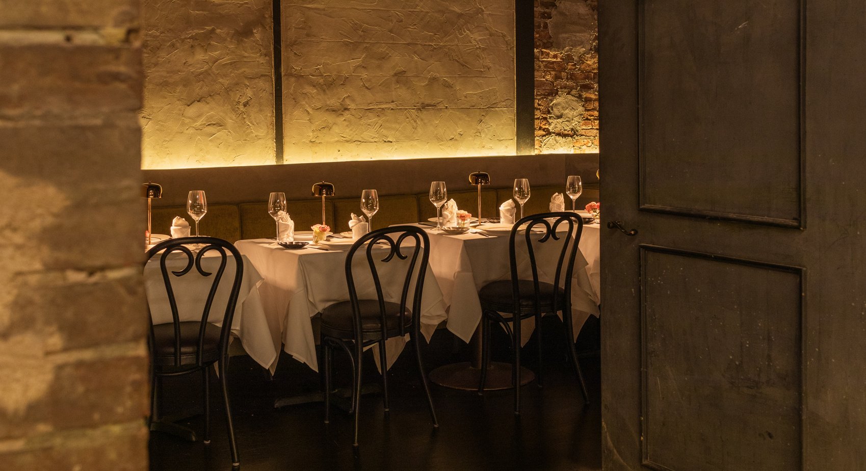 Wine cellar private event room at Tucci NYC for executive dinners and smaller corporate events