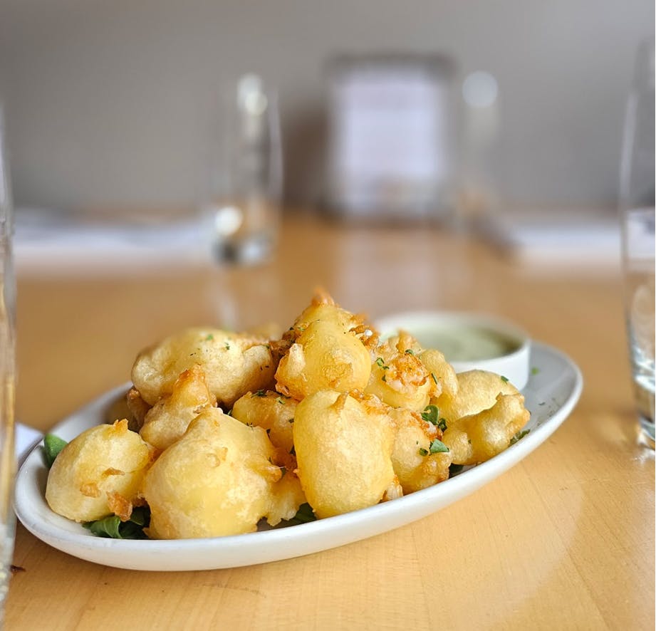a plate of food on a table