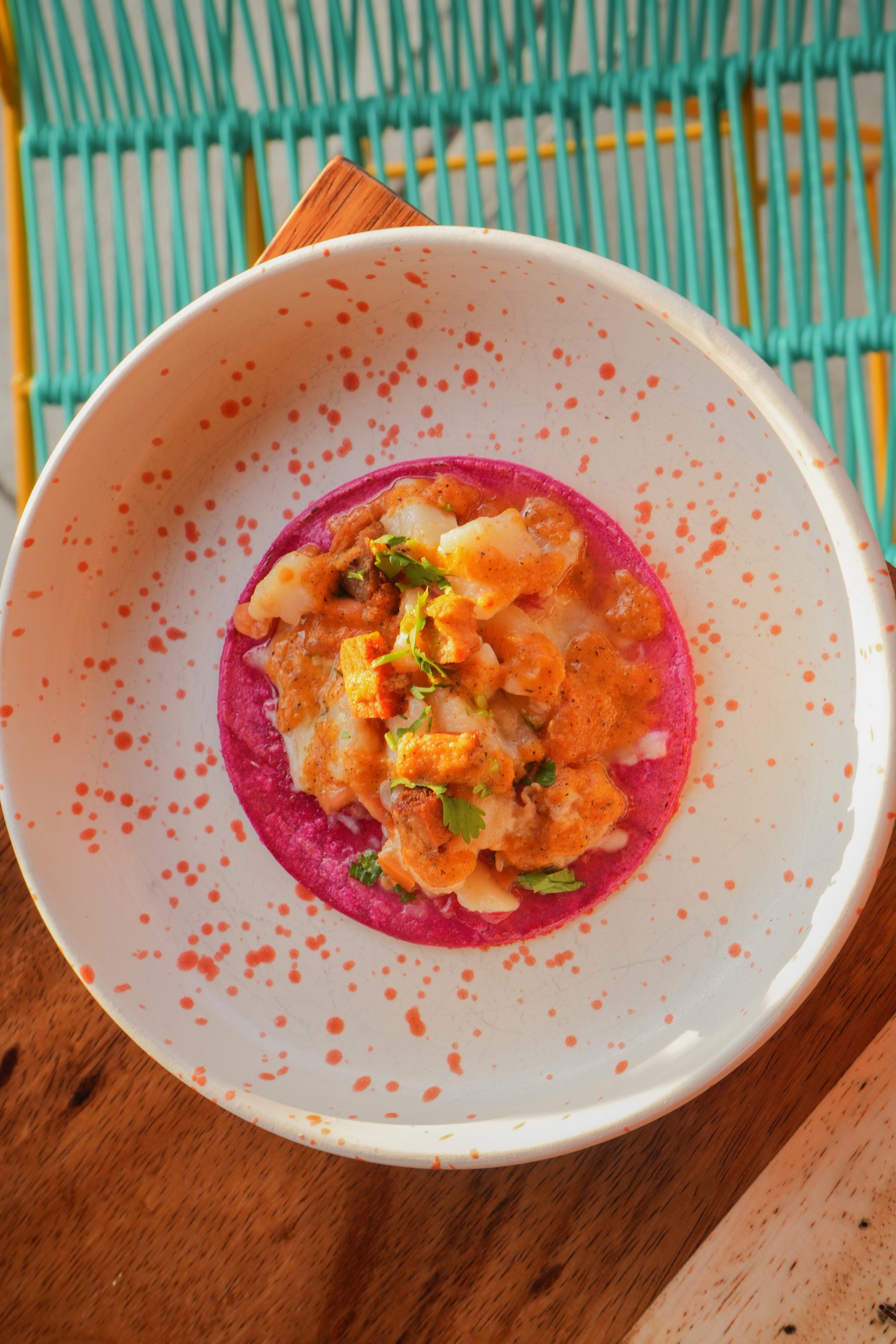 a bowl of food on a plate