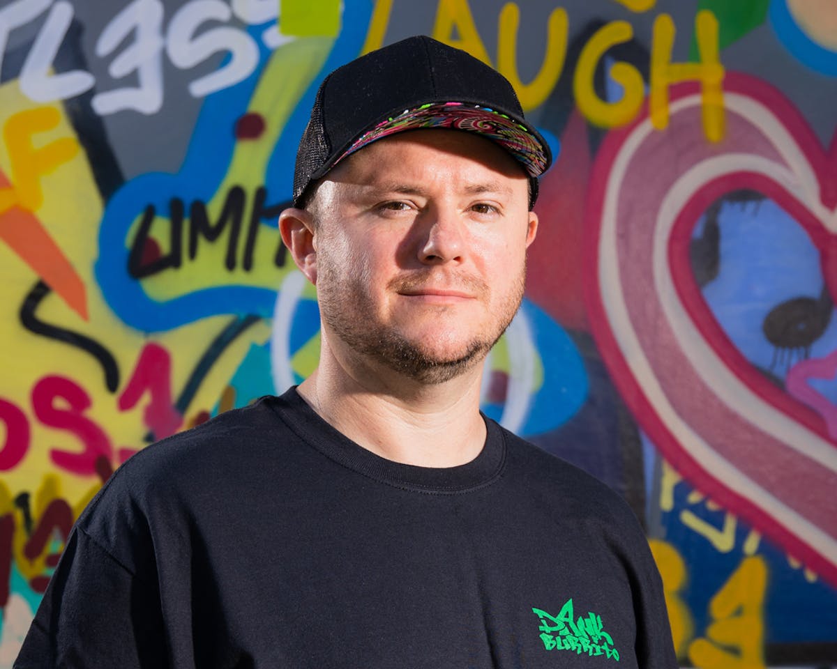 a man wearing a hat