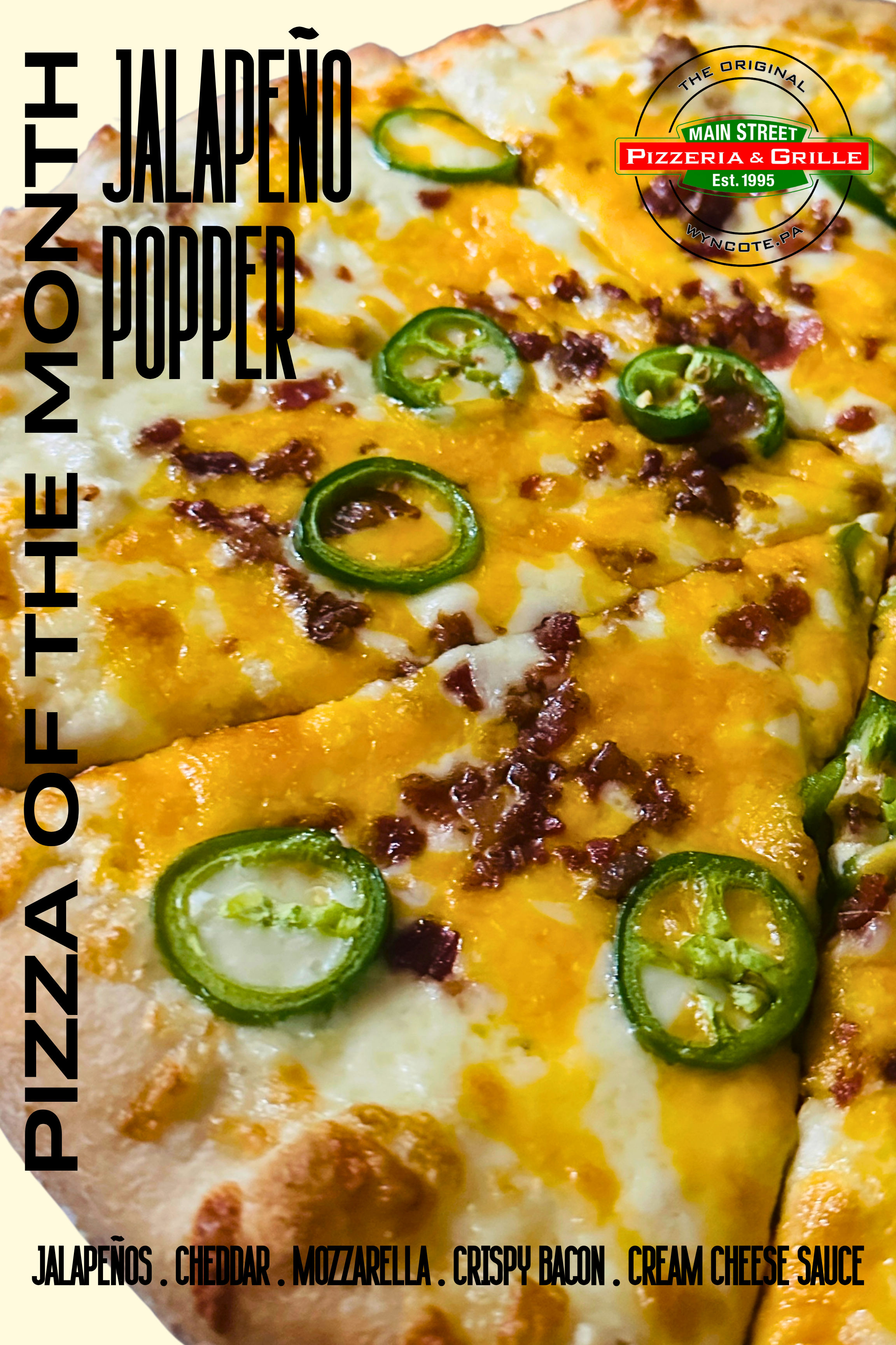 a close up of a pizza