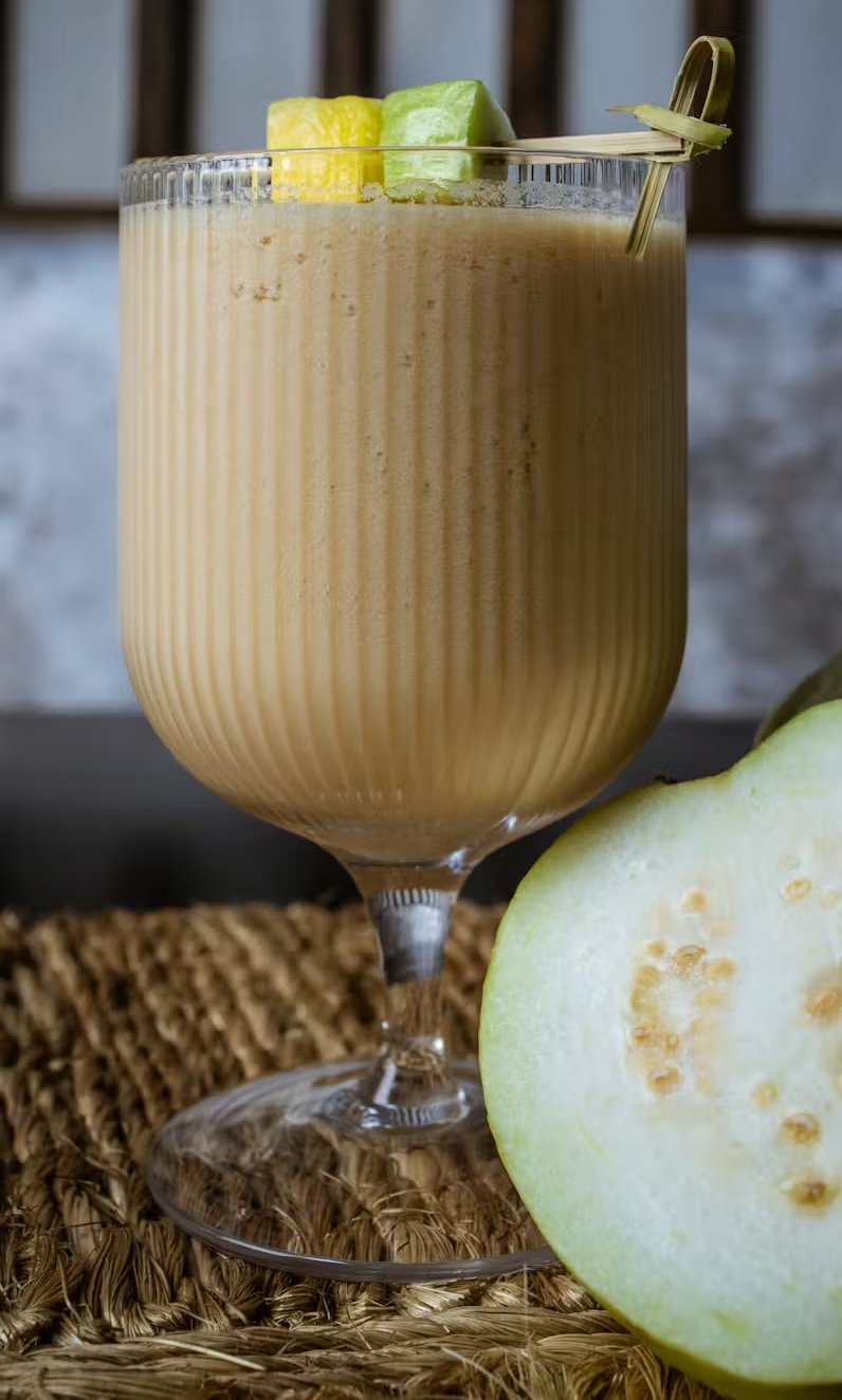 a glass cup on a table