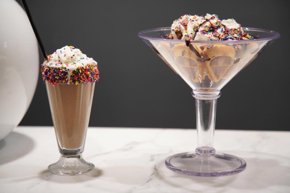 two cups of dessert