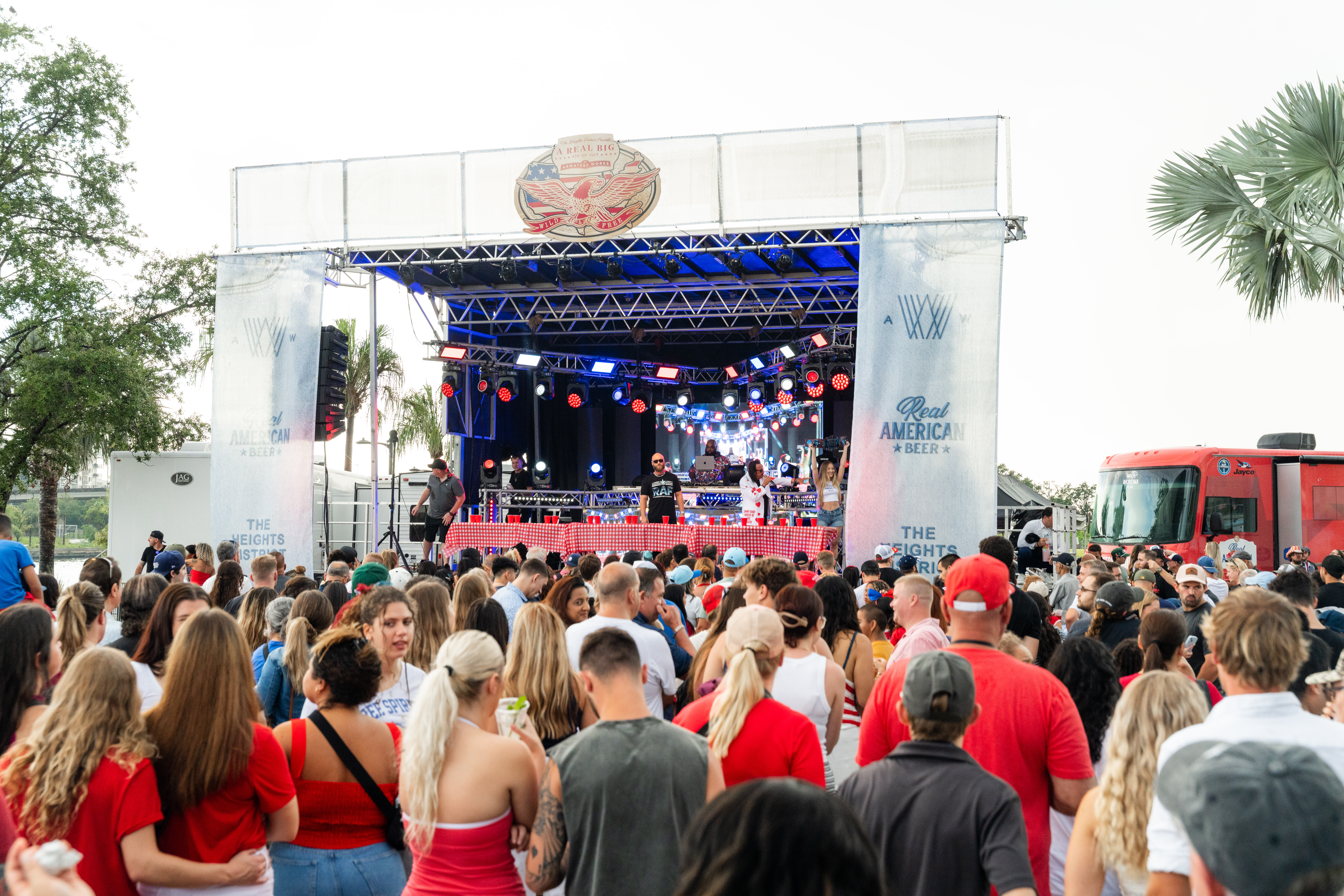 a crowd of people at a concert