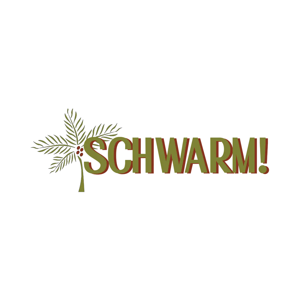 a logo with a plant on it