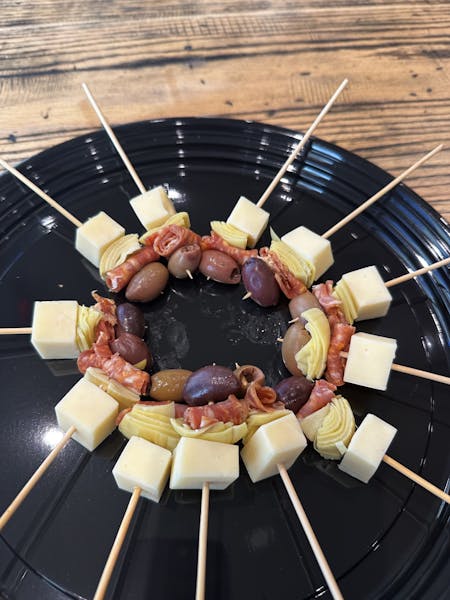 Antipasto Toscano Skewers Urban Crust Pizza Restaurant in Plano, TX