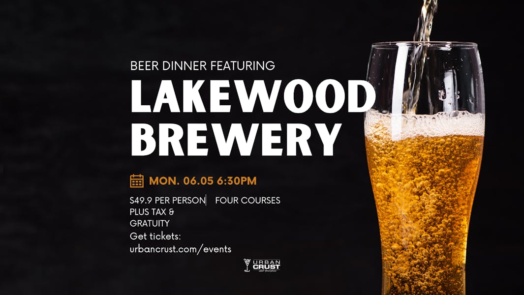 Lakewood Brewery Beer Dinner Urban Crust Pizza Restaurant in Plano, TX