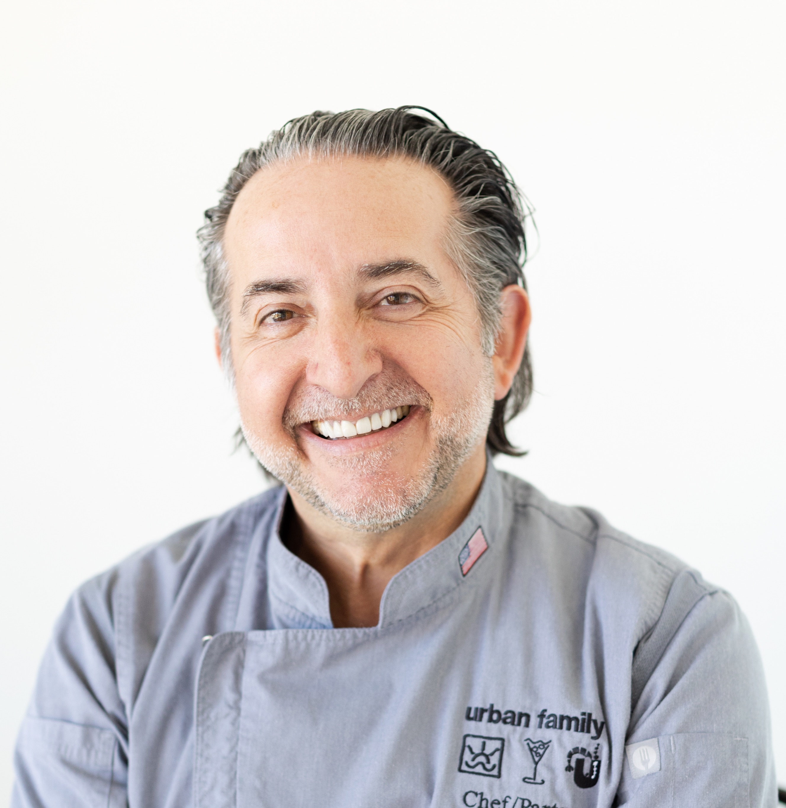 a man looking at the camera