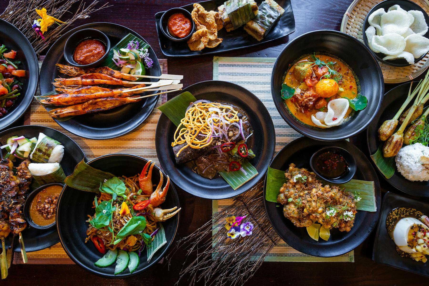 a bunch of food sitting on a table