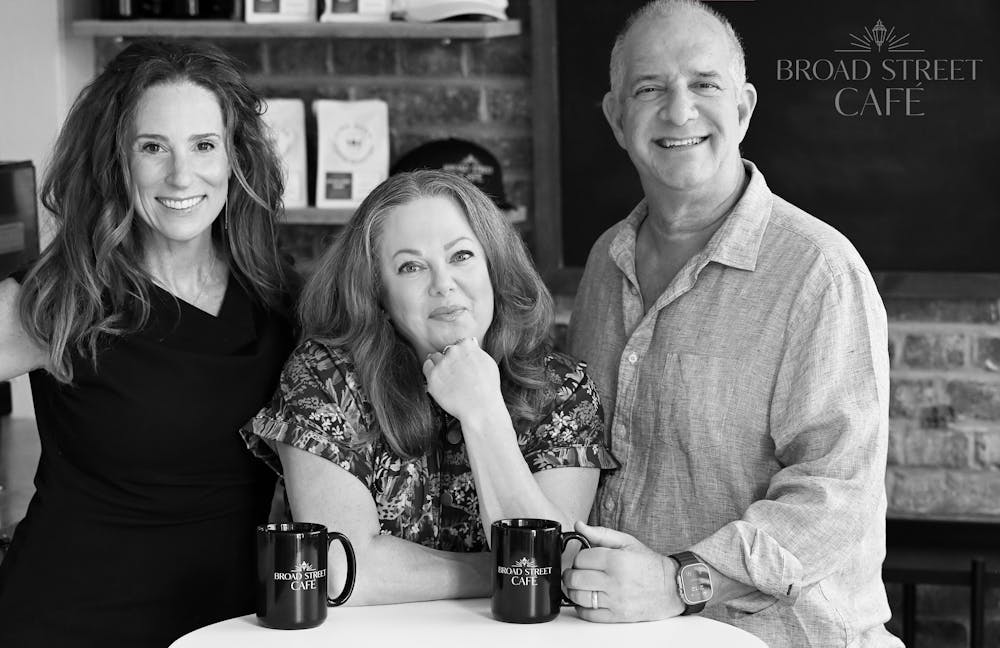 a couple of people posing for a photo