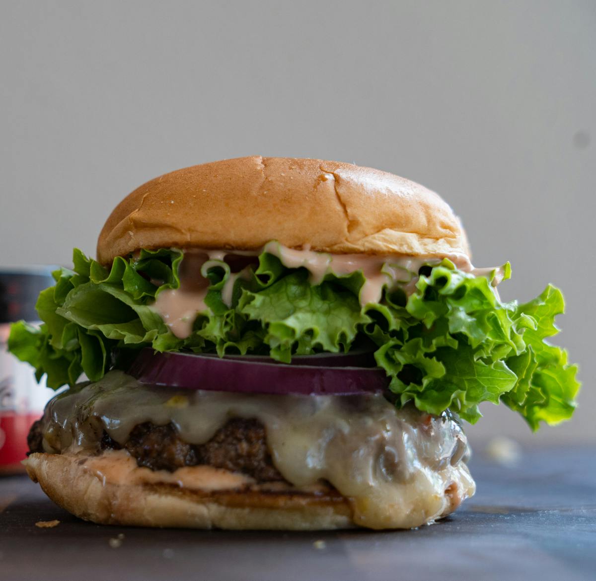a sandwich sitting on top of a table