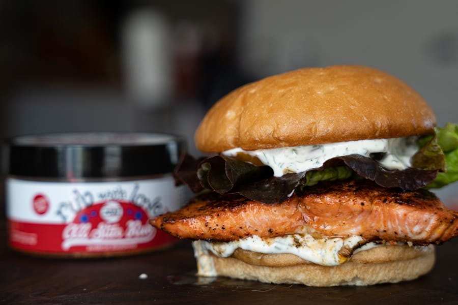 Recipe "Curve Ball" Salmon Burger Recipe Tom Douglas Restaurants