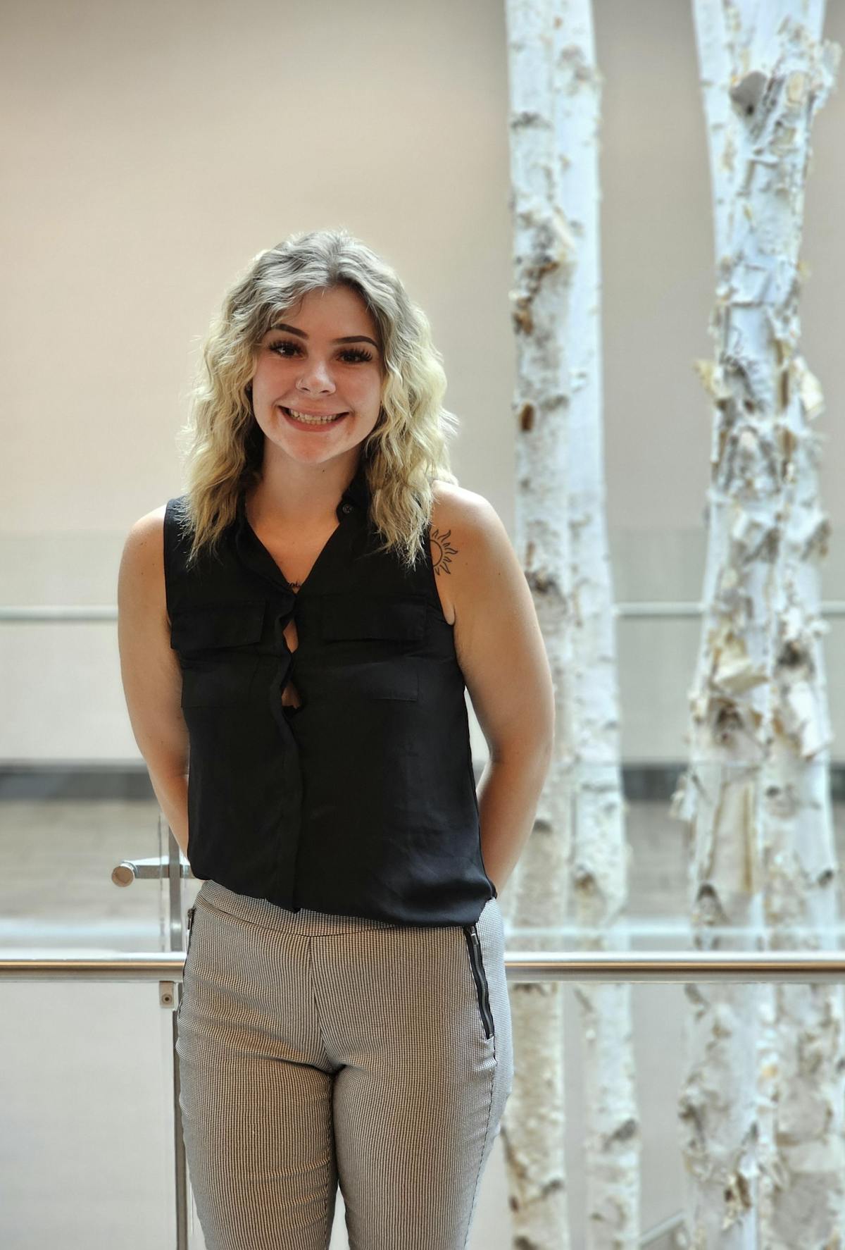 a woman posing for a picture