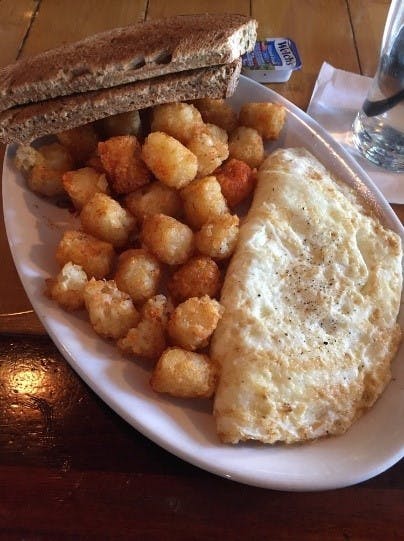 a plate of food on a table