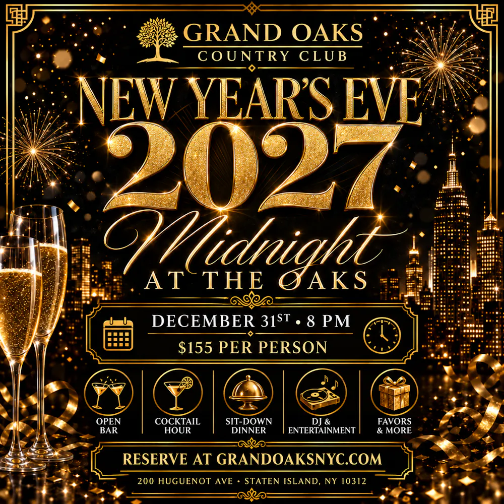 a poster for a new year's eve party