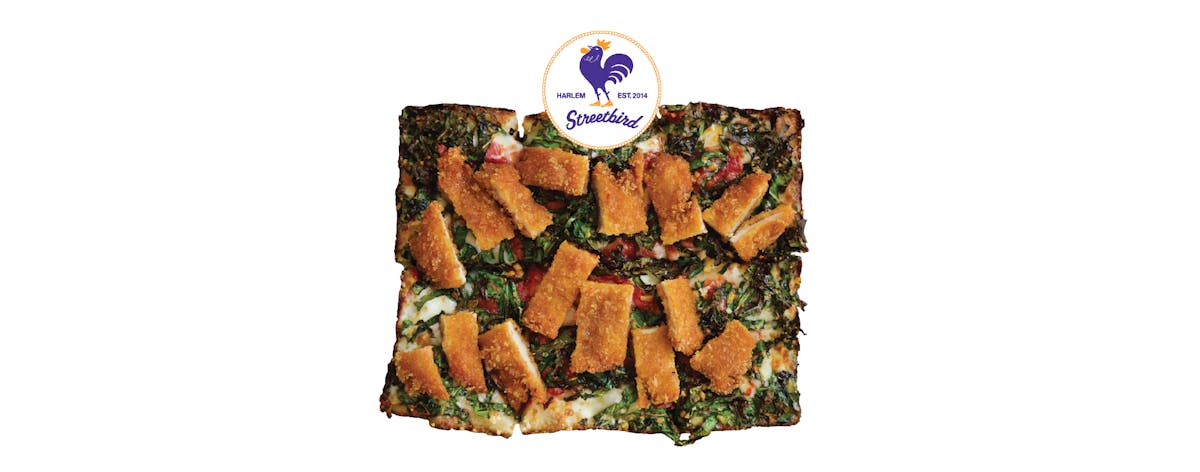 a plate of food with a slice cut out