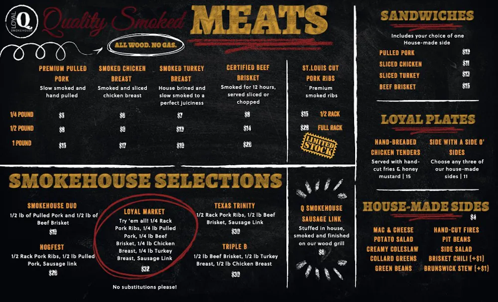 Menus Loyal Q And Brew Menus loyal q and brew
