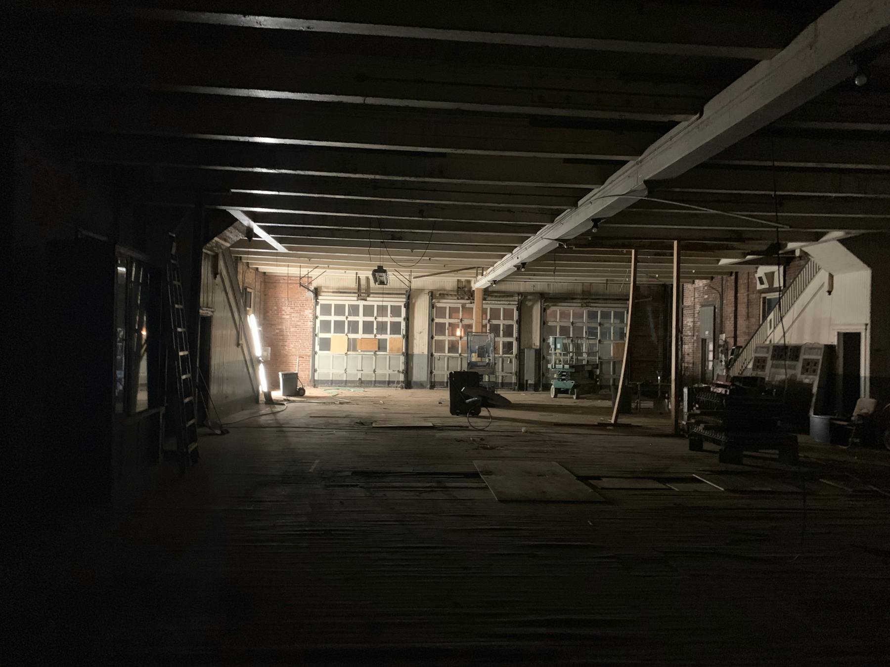 the inside of a building