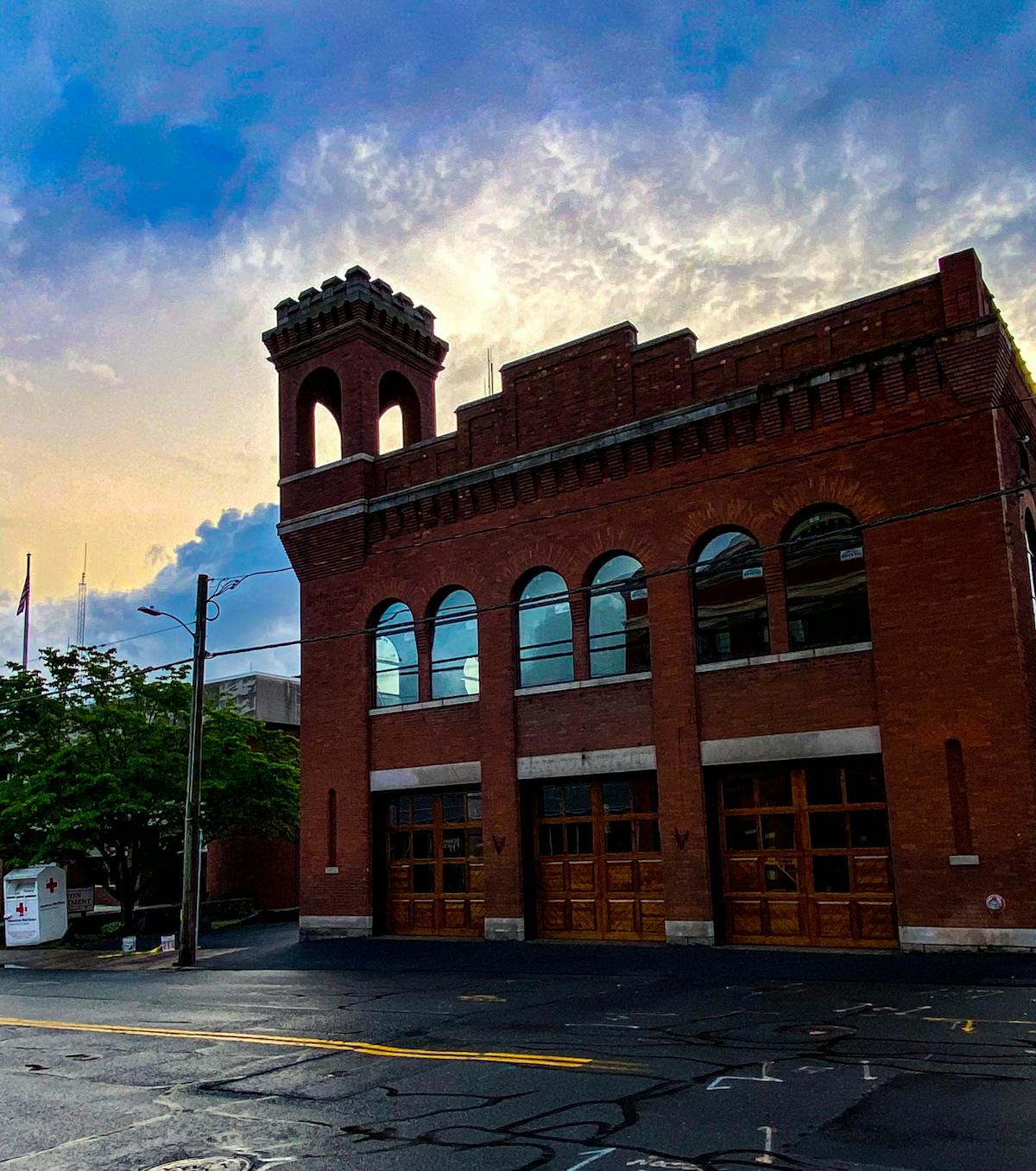 a large brick building