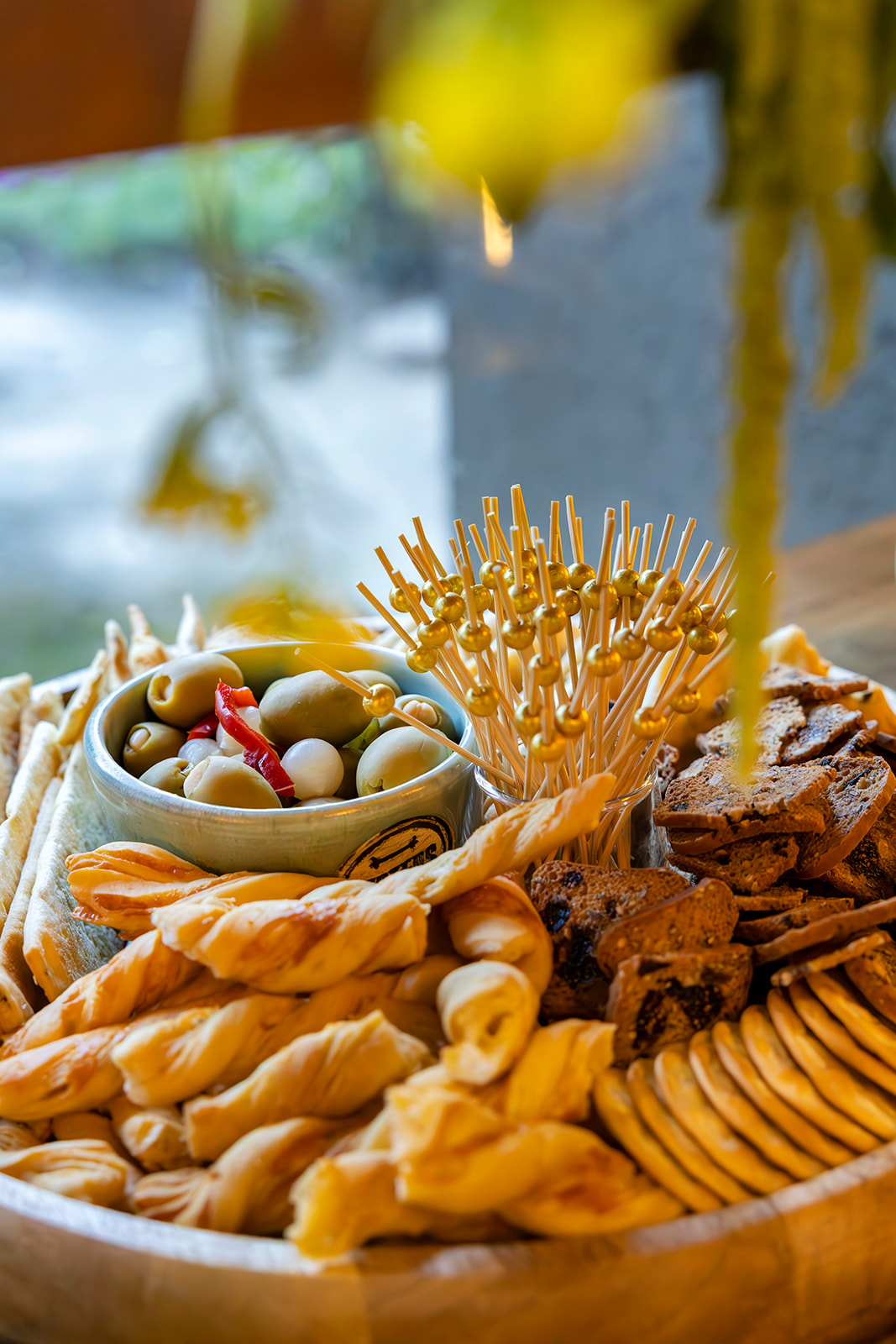 a close up of food on a table