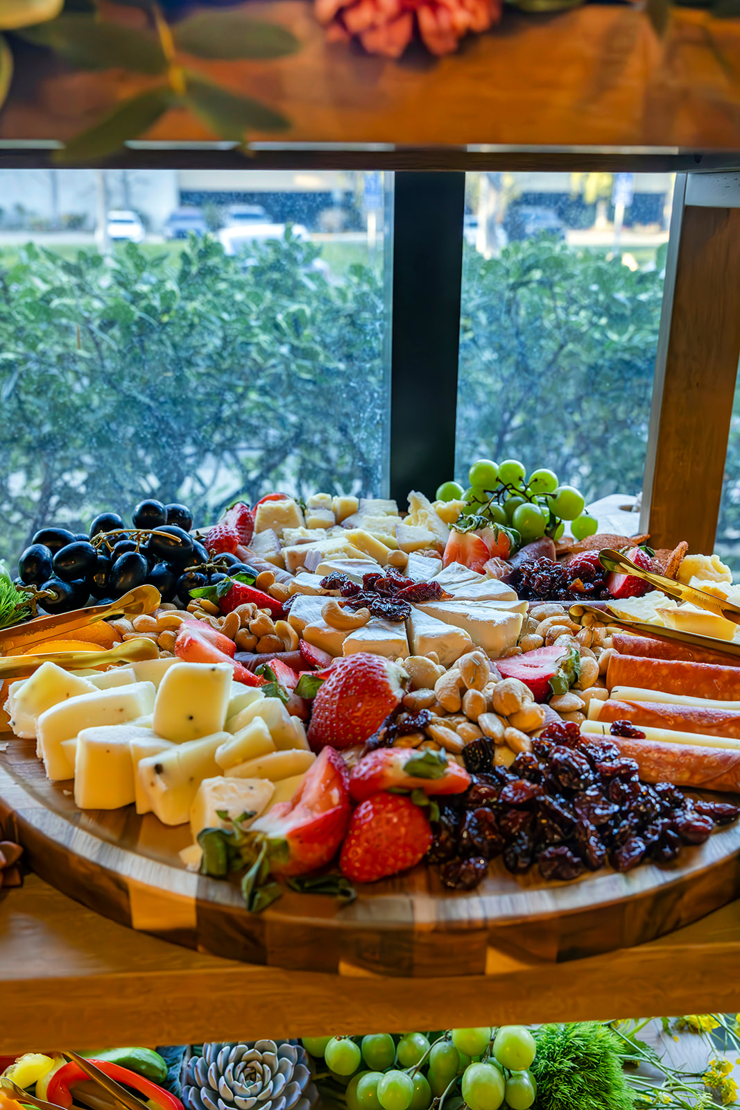 a bunch of food on a table
