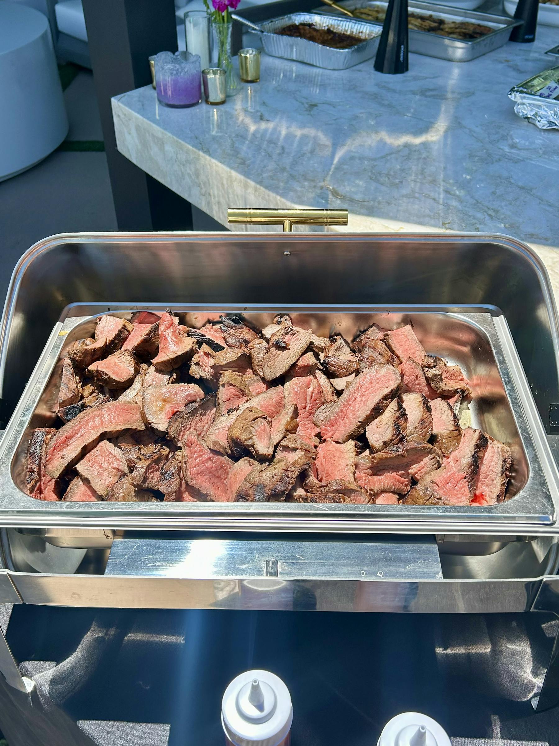 a tray of food
