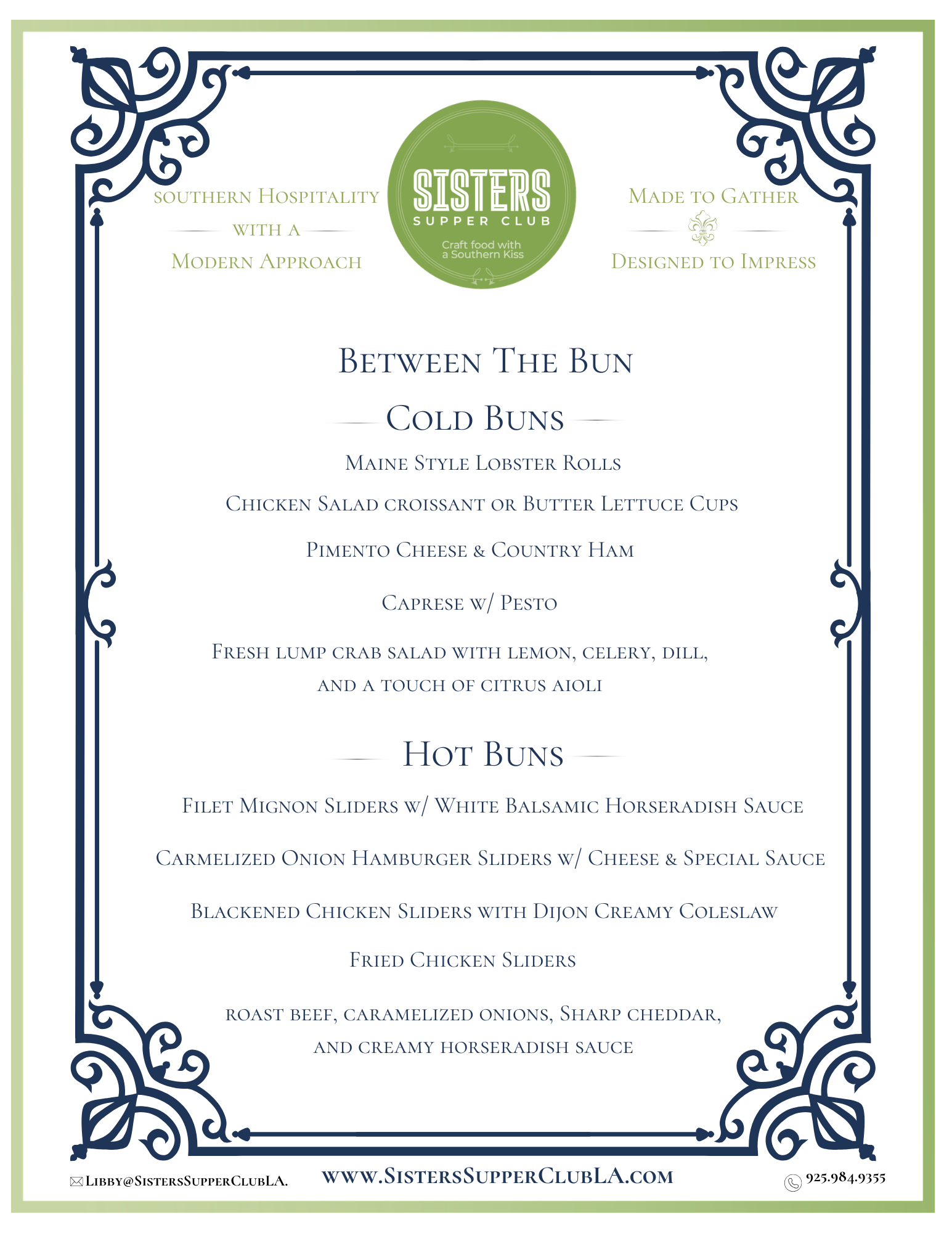 a menu of a restaurant