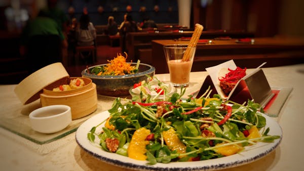 a bowl of food on a table