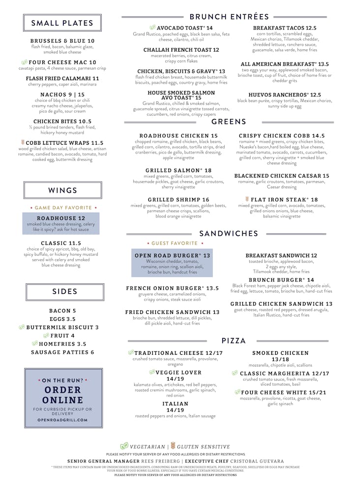 Merrifield Hours + Location Open Road