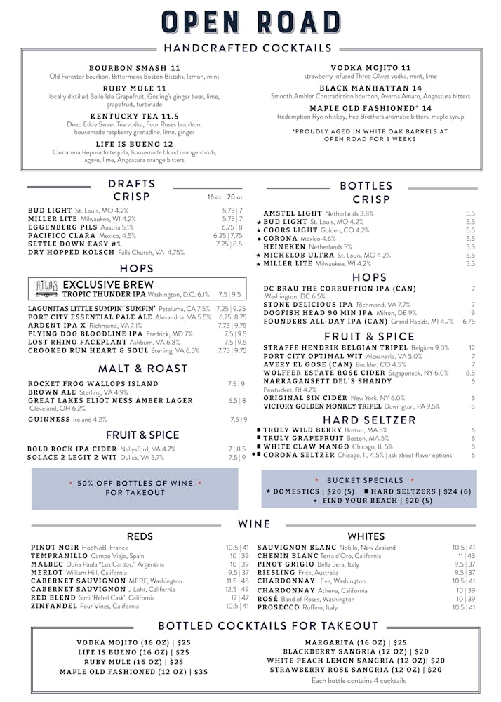 Merrifield Hours + Location Open Road