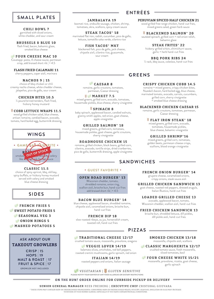 Merrifield Hours + Location Open Road