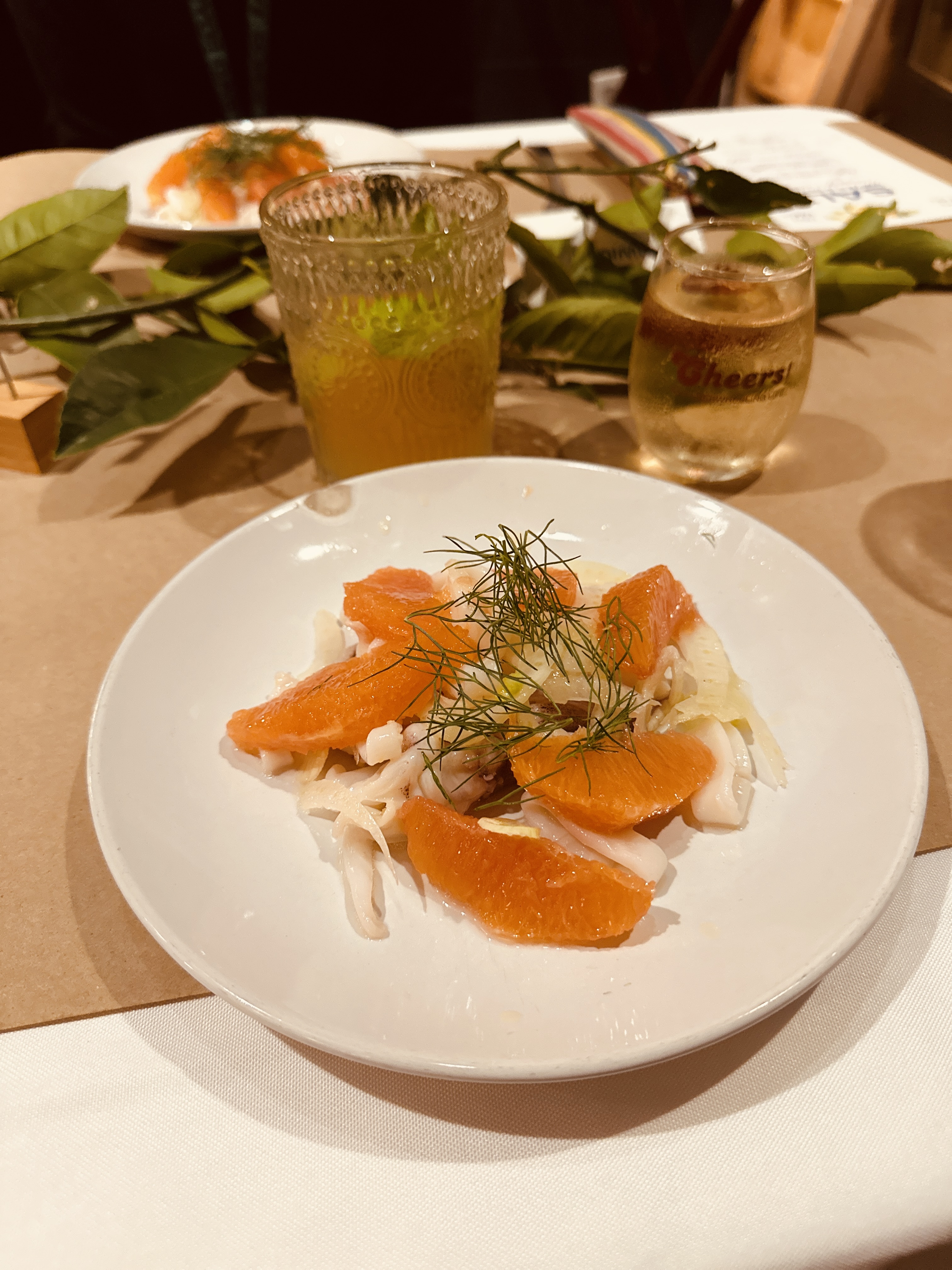 a plate of food on a table